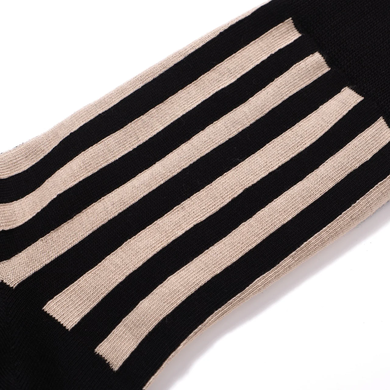 Striped Socks Mid-Calf Vertical Stripes Contrast Color Cotton Socks - Image 6