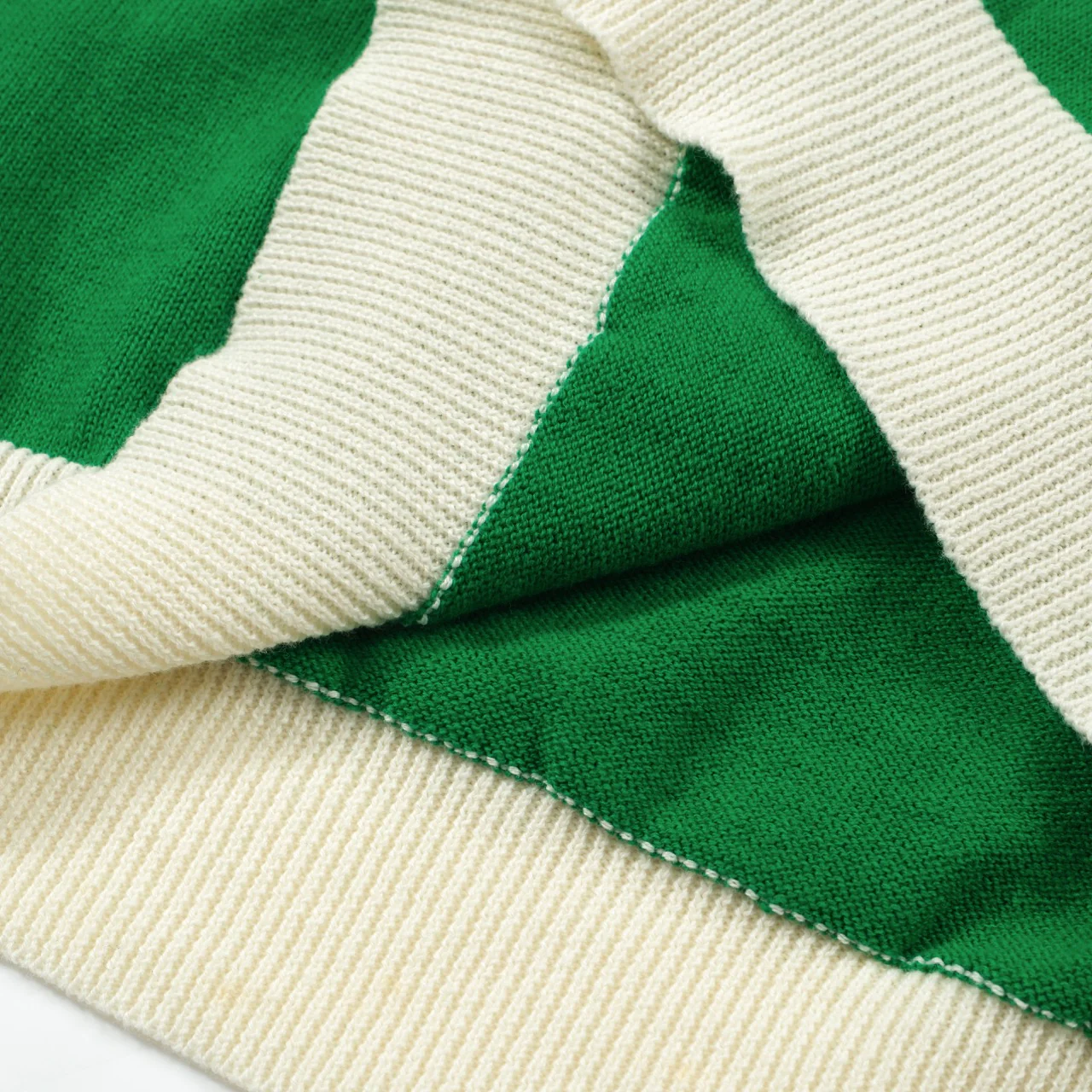 Women Green Knitted short Sleeves Knitwear - Image 5