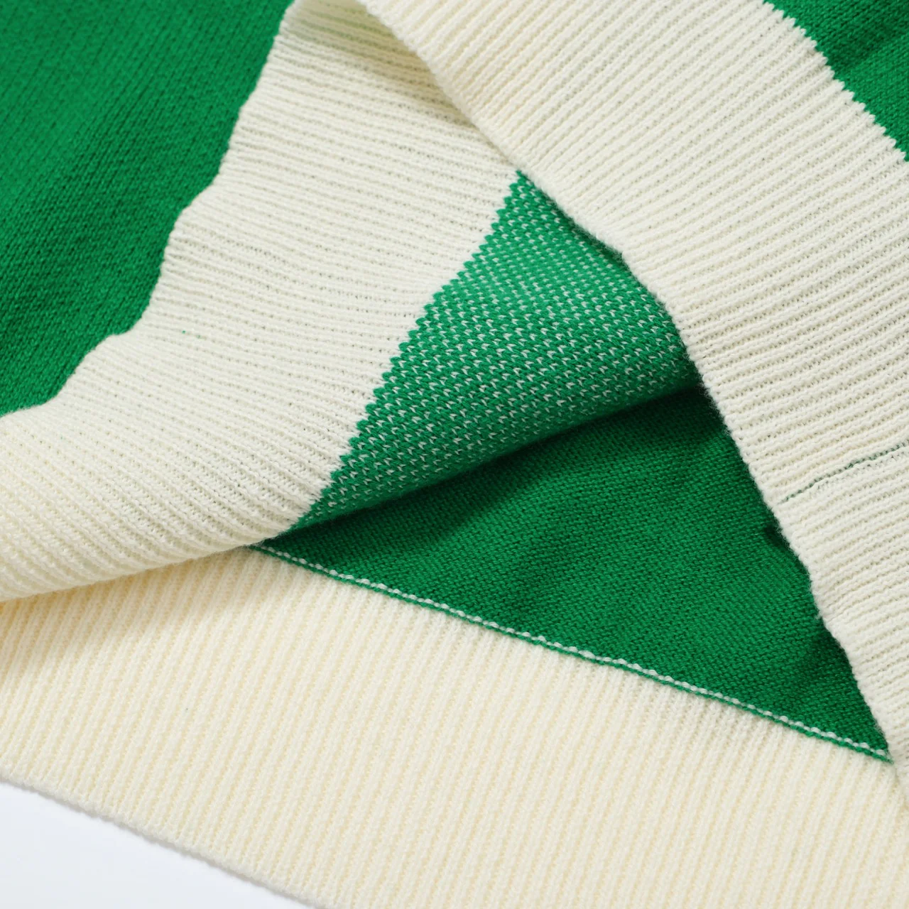 Women Knitted Good Times Short Sleeves Green Knitwear - Image 8