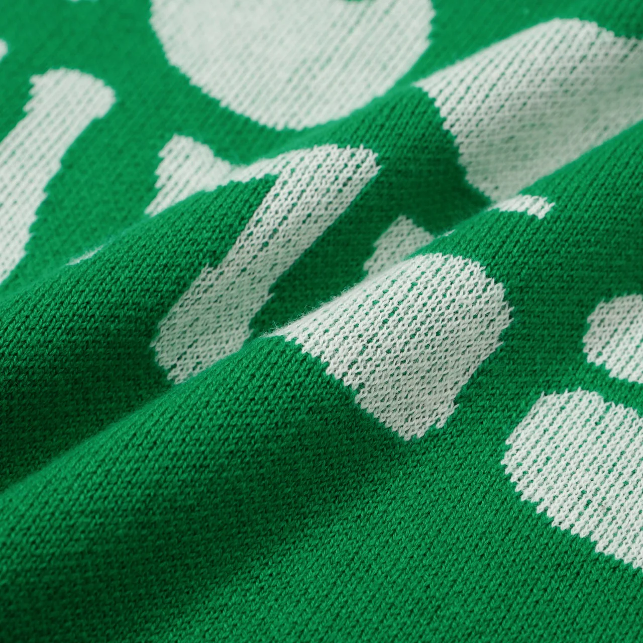 Women Knitted Good Times Short Sleeves Green Knitwear - Image 9