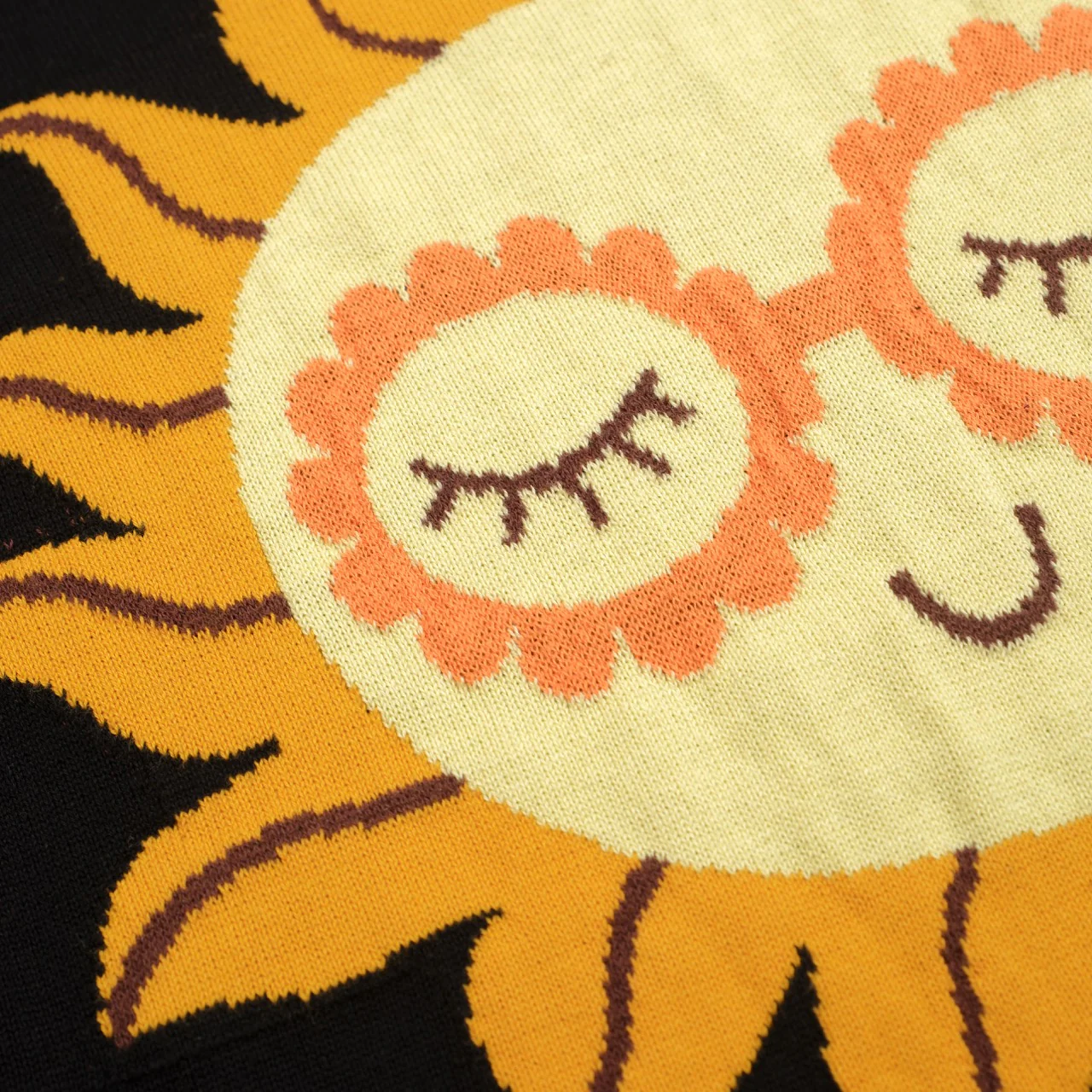 Women's Black Knitted T-shirt With Sun - Image 6