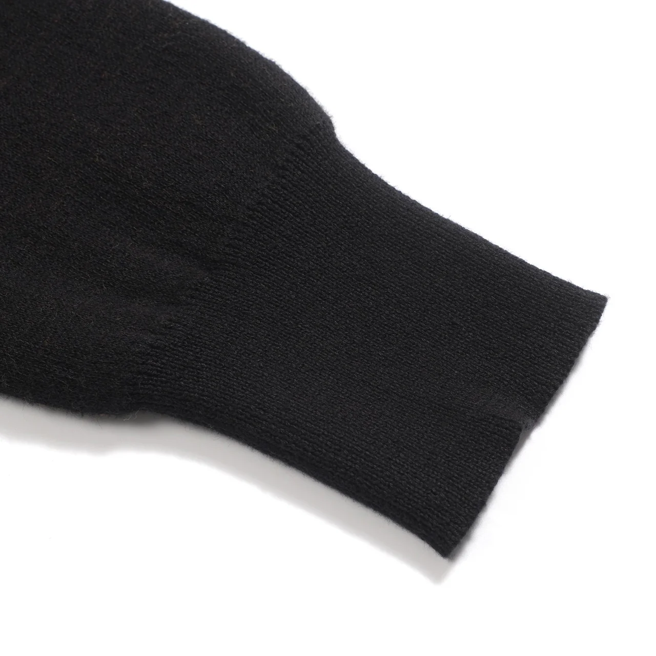 Women's black wavy jacquard retro knitwear - Image 5