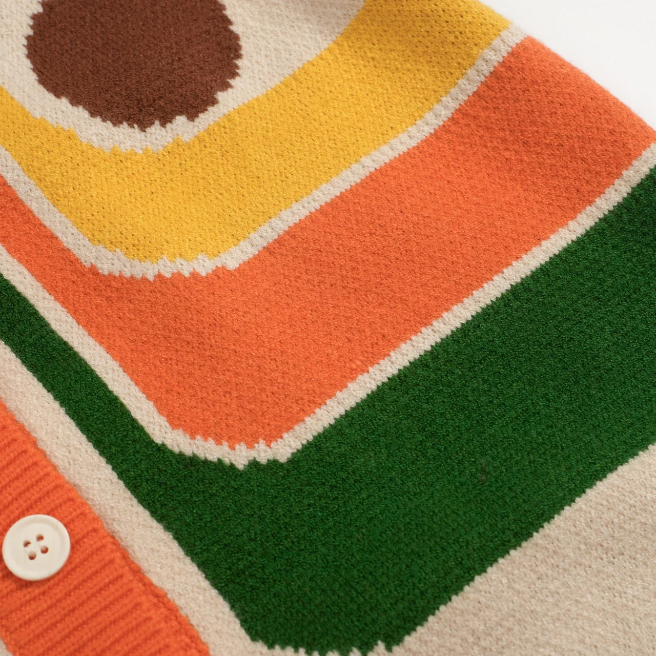 Women's multi-colored art knit vest - Image 8