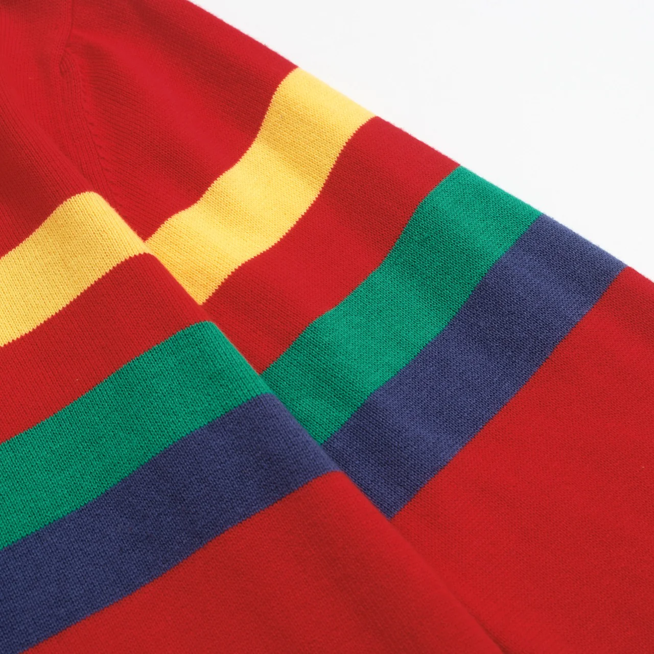 Women's red vintage striped jacquard knitwear - Image 6