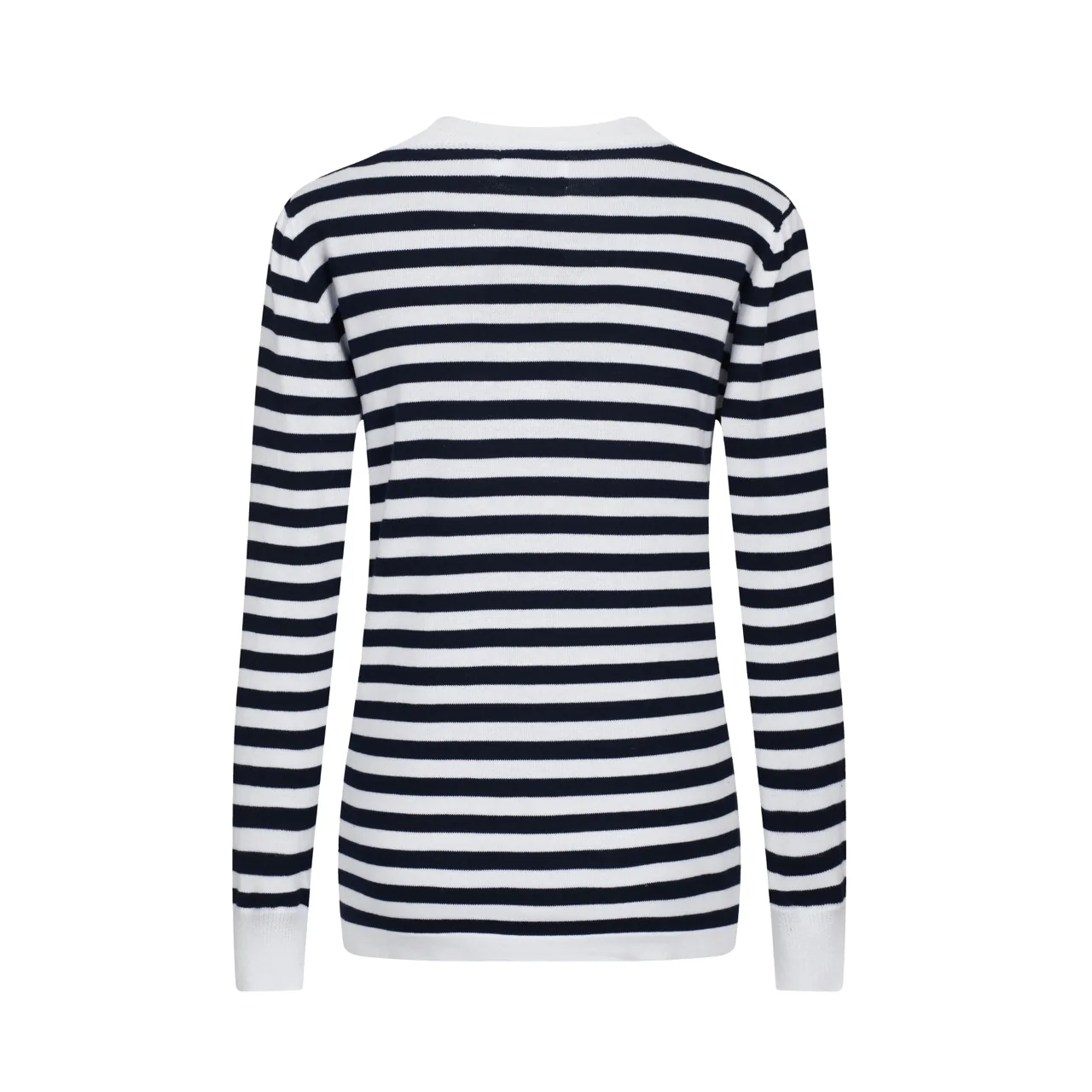 Women's stripe love vintage knit long-sleeved knitwear - Image 3