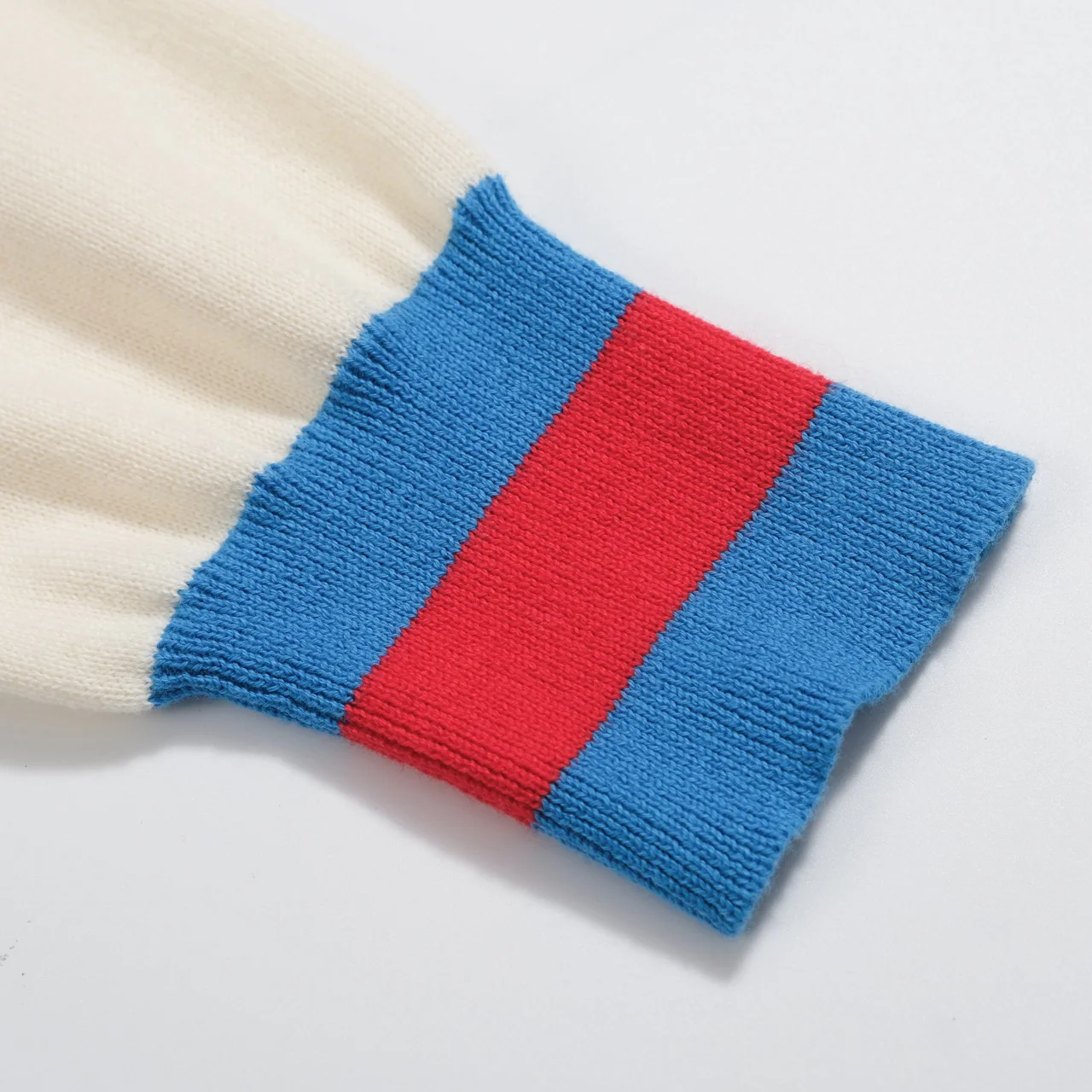 Women's white vintage knit hoodie cardigan - Image 6